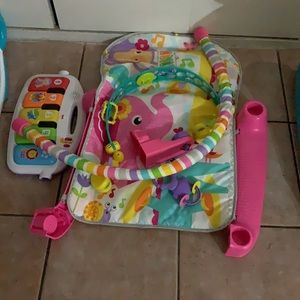Babies playtime LA on the cover and they play with the toys